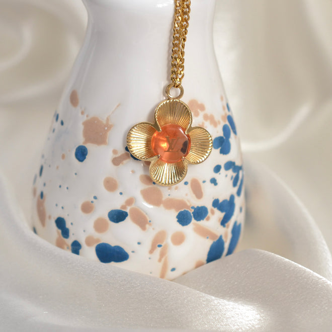 Authentic Louis Vuitton Pendant | Reworked Silver 18 Necklace